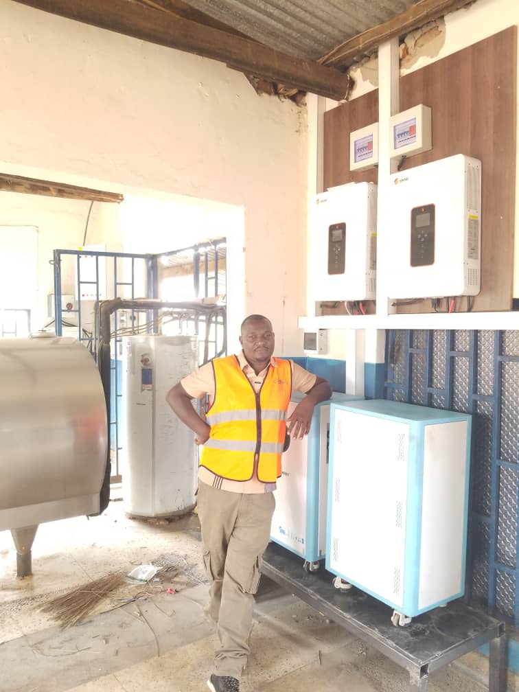 Industrial backup power installation