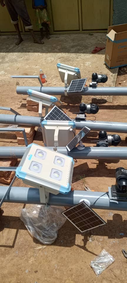 Solar lighting and security equipment